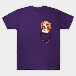 Pocket Cute Beagle T-Shirt